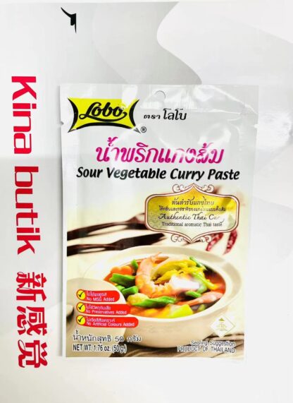 LOBO Sour Vegetable Curry Paste /Sur Grönsakscurrypasta 50g