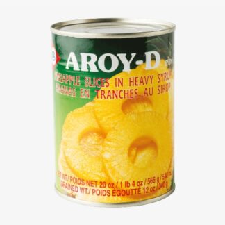 AROY-D PINEAPPLE SLICES IN HEAVY SYRUP 565g