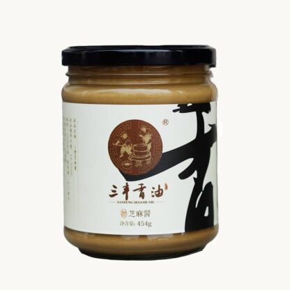 Sanfeng vit sesampasta 454g 三丰白芝麻酱 454g