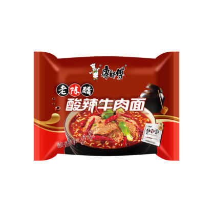 MR KON'S Sour Spicy Beef Noodle 康师傅 老陈醋酸辣牛肉面 114g