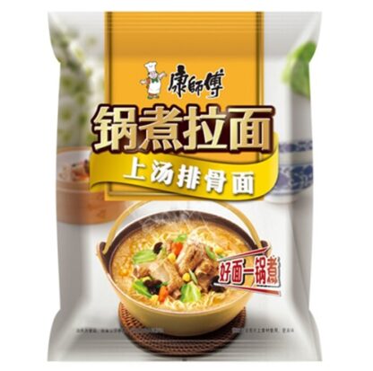 MR KON'S Spareribs Soup Noodle 康师傅 锅煮拉面 上汤排骨面 125g