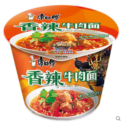 MR KON'S Spicy Beef Noodle 康师傅 香辣牛肉面 112g