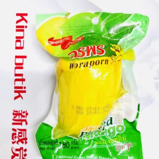 WORAPORN Inlagd Mango (Stora Bitar)  Thai Pickled Mango Whole 180g