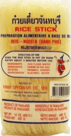 Thai Dancer  Risnudlar 1mm (S)  Rice Stick 1mm (S)  400g