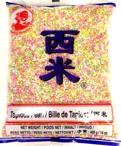 COCK BRAND Coloured Tapioca Pearls 454g 西米（彩色）