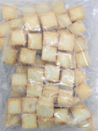 Dragon Port Friterad Surimi Tofu fryst 1kg 龙门鱼豆腐 1kg