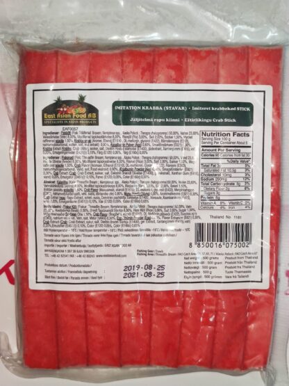 EAST ASIAN FOOD EAF Imitation Krabba Imitation Crab Stick 500g 蟹棒