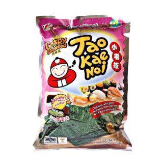 Tao Kae Noi seaweed Japanese Sauce Flavour, 32g 小老板脆紫菜片日本酱油味