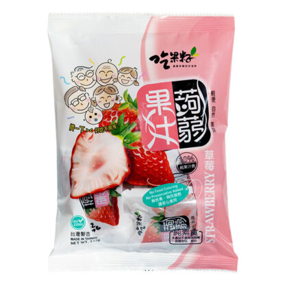 吃果籽草莓蒟蒻  strawberry juice konjac 312g