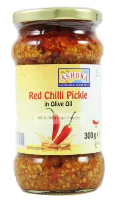 ASHOKA RED CHILLI PICKLE IN OLIVE OIL 300G