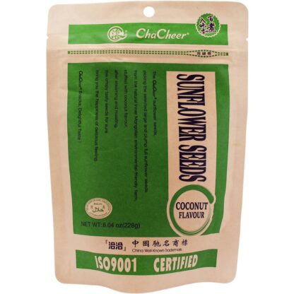 QIAQIA SUNFLOWER SEEDS COCONUTFLAVOUR 228G 洽洽椰香瓜子 228g BB 2021.10.05