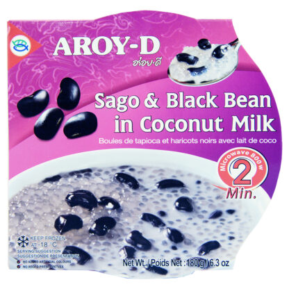 Aroy-D Frozen Sago and Black bean in Coconut milk 180g