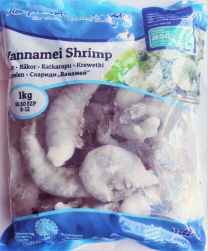 Planets Pride Vannamei Shrimp Utan Skal 8-12 1kg 虾仁 8-12 1kg