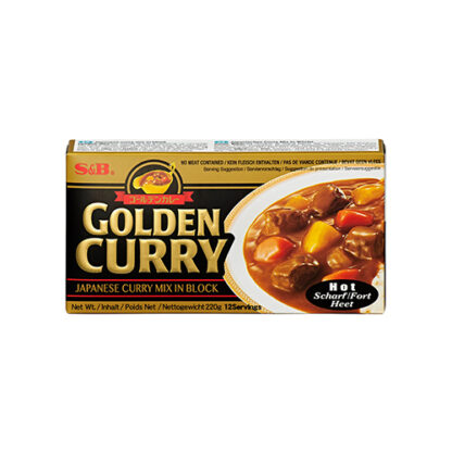 S&B Golden Curry Hot 220g 日式咖喱块 辣