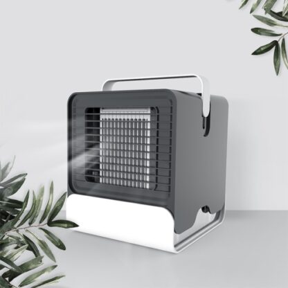 Mini cooler  黑桃A迷你负离子空调扇 家用加湿冷风机 (黑色)