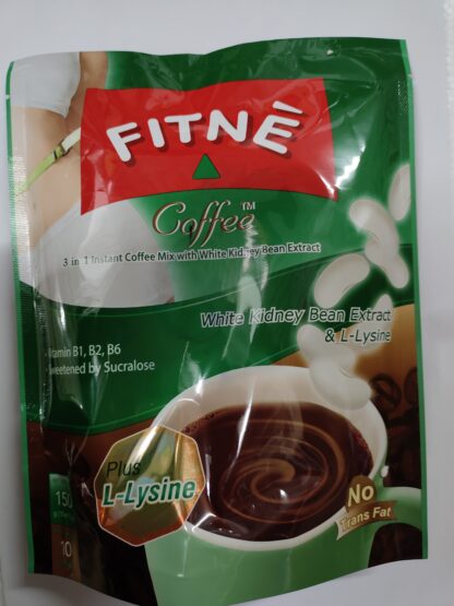 FITNE Coffee 3 in 1 Instant Coffee Mix with White Kidney Bean Extract 150g FITNE 纤体咖啡添加白腰豆精华 150g