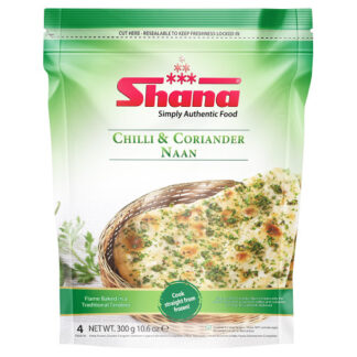 SHANA chilli and coriander naan 300g