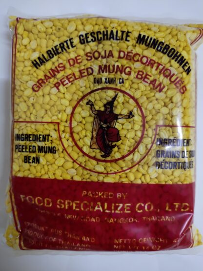 THAI DANCER Peeled Mung Beans Đậu Xanh BÓC Vỏ 400g 无皮绿豆 400g