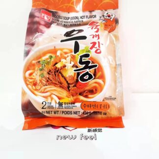 Wang noodle soup udon hot flavour 430g 韩国手打牛肉乌冬 430g