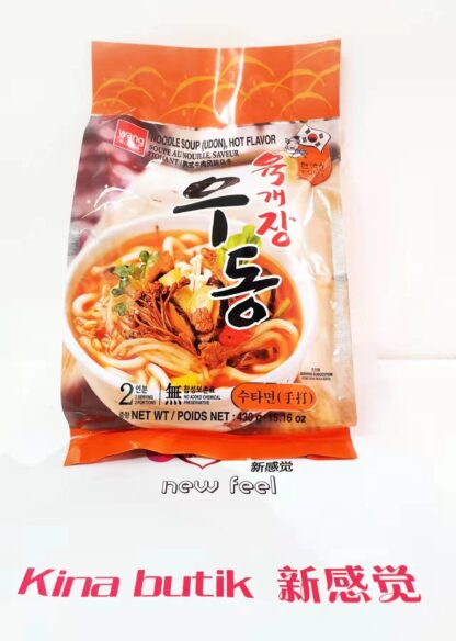 Wang noodle soup udon hot flavour 430g 韩国手打牛肉乌冬 430g