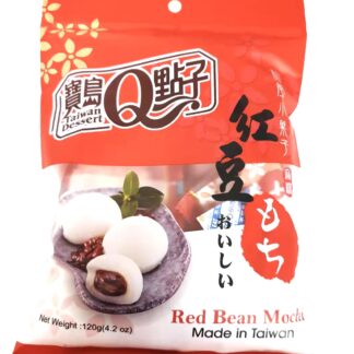 TAIWAN DESSERT Mochi Red Bean 120g 宝岛Q点子红豆麻薯 120g