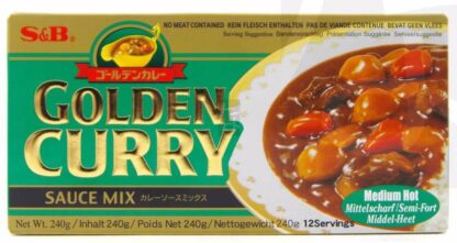 S&B Golden Curry Medium 220g 日式咖喱块 中辣