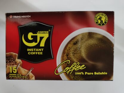 TRUNG NGUYEN G7 Instant Coffee Pure Black 2gx15 packets 越南中原咖啡 G7 即溶纯咖啡 2gx15包