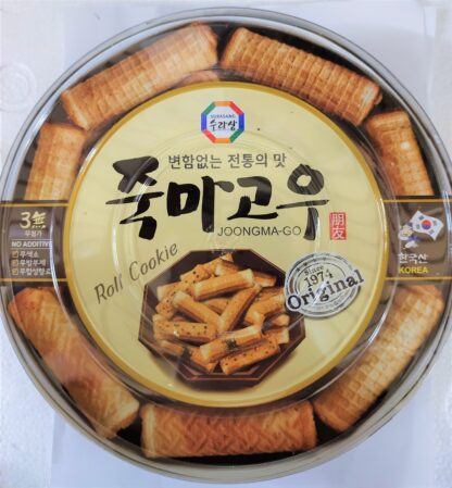 SURASANG Joongmago Black Sesame Rolls 365g  竹马故友黑芝麻蛋卷 365g BB2022.11.23