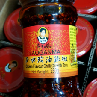 LAOGANMA Chicken Flavoured Chilli Oil With Tofu 280g 老干妈风味鸡油辣椒 280g