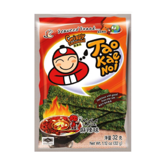 Tao kae noi crispy seaweed mala 32g 小老板脆紫菜片麻辣味 32g