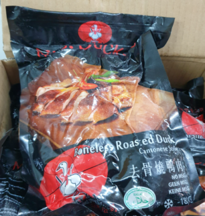 MRS DUCK Frozen Roasted Duck Boneless 600-650g 冷冻去骨烧鸭肉烤鸭肉 650g