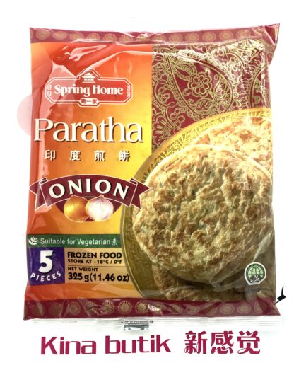 SPRING HOME Roti Paratha Lök Bröd (5st)  Roti Paratha Onion  320g 印度飞饼洋葱味