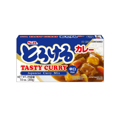 S&B Torokeru Tasty Curry Hot 200g 日式咖喱重辣 200g