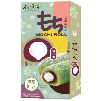 BAMBOO HOUSE matcha red bean mochi roll 150g 竹叶堂抹茶红豆麻薯卷 150g