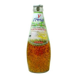 V-Fresh Green Tea Drink with Basil Seed 290ml
