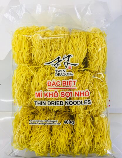 TWIN DRAGON Thin Dried Noodles 400g
