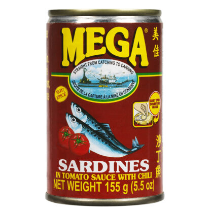 MEGA Sardines Tomato Sauce With Chilli 155g