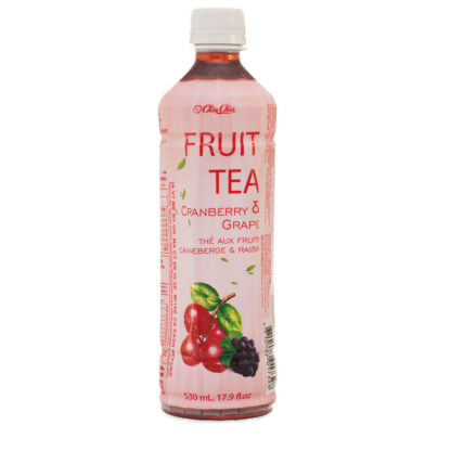 QINQIN Green Tea Drink Craneberry Grape Flavor 530ml