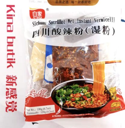 BJ sichuan hot sour vermicelli 190g 白家四川酸辣粉湿粉 190g