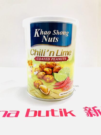 KHAO SHONG Nuts Chili'n Lime Coated Peanuts 140g