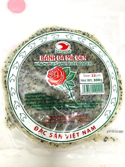 DATAFOOD Black Sesame Rice Paper size 22cm 300g