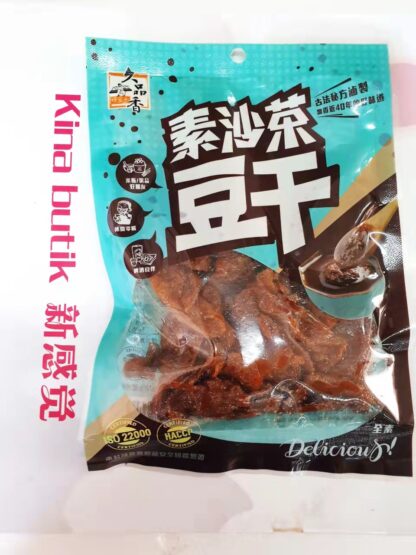 JIUPINGXIANG Vegan Tofu Snack Satay Flavor 120g 久品香素沙茶豆干 120g