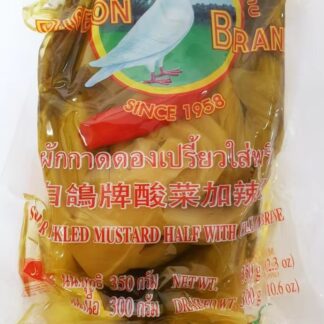 PIGEON BRAND Pickled Sour Mustard Green With Chilli 350g